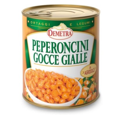 Yellow mini peppers, DEMETRA, 793 g / 325 g